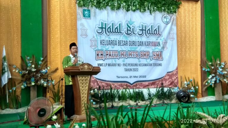 LP Ma’arif NU dan Pergunu Tersono Gelar Silaturahim dan Halal Bi Halal
