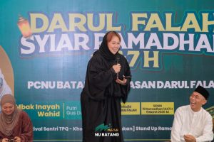 PCNU Batang dan Yayasan Darul Falah gelar Syiar Ramadhan 1447 H sekaligus Santunan Kaum Dhuafa dan Pembagian Zakat bersama Ning Inayah Wahid di Gringsing, Batang, pada Senin (9/3/2026)