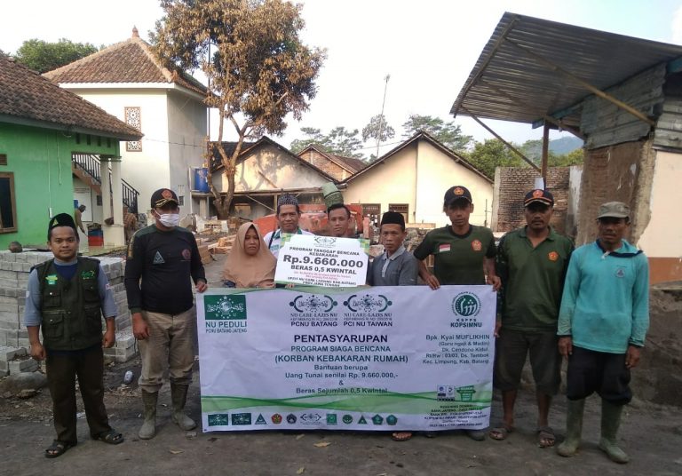 NU CARE-LAZISNU PCNU BATANG Bantu Korban Kebakaran Rumah