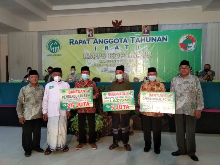 Kopsim NU Batang Sumbang 60 Juta untuk PCNU Kabupaten Batang