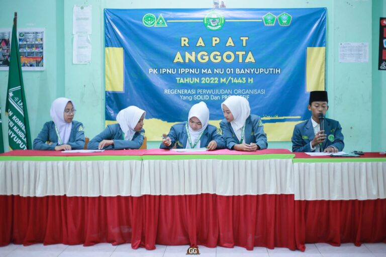 Regenerasi Kepemimpinan, IPNU MA NU 01 Banyuputih Gelar Rapat Anggota