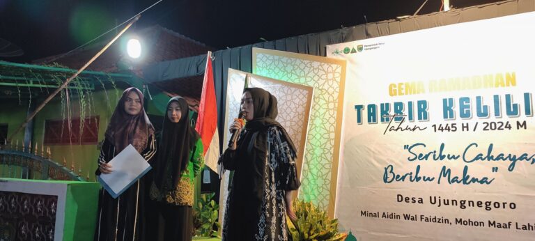 Sambutan Kepala Desa Ujungnegoro pada Gema Takbir Keliling