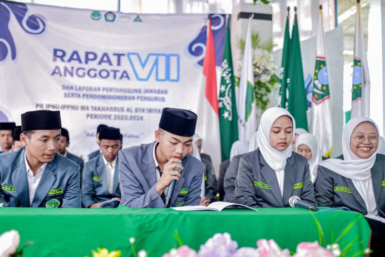 Rapat Anggota VII PK IPNU IPPNU MA Takhassus Al Sya’iriyah Limpung Periode 2023/2024