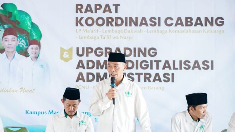 Optimalisasi Peran Pengurus, NU Batang Gelar Upgrading Admin dan Rakorcab