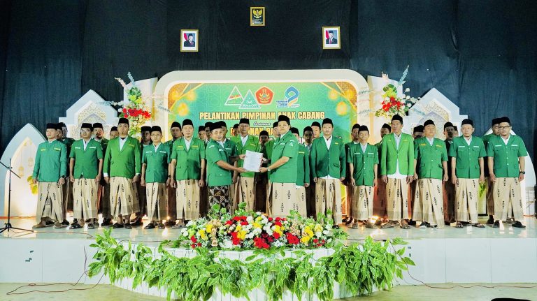 Wujudkan Sinergitas Kepengurusan, Pelantikan GP Ansor Kecamatan Warungasem Sekaligus Rapat Kerja