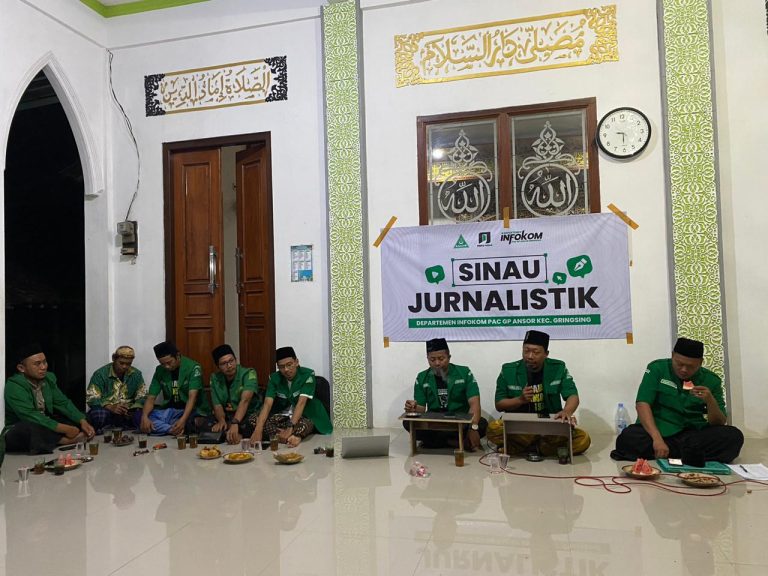 Tingkatkan Kemampuan, PAC GP Ansor Gringsing Gelar Pelatihan Jurnalistik