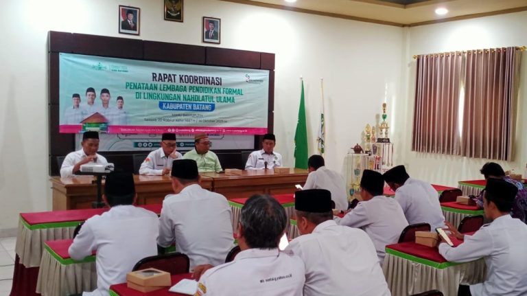 Tindaklanjuti Rapat Koordinasi Tim Penataan Mulai Bahas Teknis Pendataan Lembaga Pendidikan Formal NU Batang